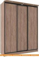 Шкаф-купе Глазов Домашний 1800 ЛДСП (дуб табачный craft) картинка