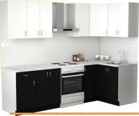 Кухня S-Company Клео лайт 1.2x2.0 правая (черный/белый) картинка