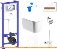 Унитаз Lavinia Boho Relfix Bell Pro Rimless 9 в 1 75110278 (белый пластик) картинка