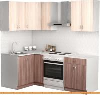 Кухня S-Company Клео лайт 1.2x1.5 левая (ясень шимо темный/ясень шимо светлый) картинка