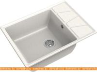 Кухонная мойка GranFest GF-V-680L (белый) картинка