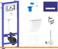 Унитаз Lavinia Boho Relfix One 9 в 1 75110292 (фиолетовый стекло) картинка