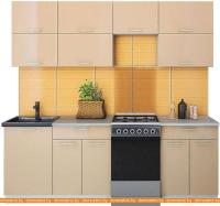 Кухня Интерлиния Мила Gloss 50-22 (капучино) картинка