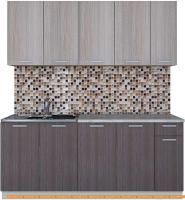 Кухня Интерлиния Мила Лайт 1.9 (ясень светлый/ясень темный) картинка