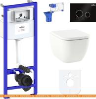 Унитаз Lavinia Boho Relfix One 7 в 1 87040060 (черное стекло) картинка