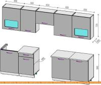 Кухня ВерсоМебель Эко-6 2.9 (латте/бежевый) картинка