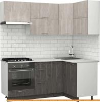 Кухня S-Company Клео крафт 1.2x1.9 правая (железный камень/бетонный камень) картинка