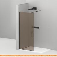 Душевая стенка Cezares Liberta-L-1-110-Br-Nero картинка