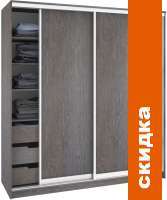 Шкаф-купе Кортекс-мебель Сенатор ШК12 Классика ДСП (береза) картинка