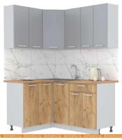 Кухня Интерлиния Мила Лайт 1.2x1.6 (серебристый-дуб золотой-дуб бунратти) картинка