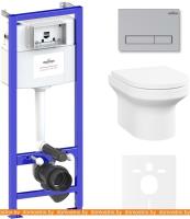 Унитаз Lavinia Boho Relfix Grance Hill Rimless 6 в 1 87561003 (матовый хром пластик) картинка