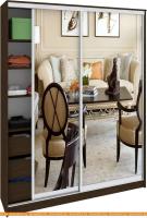 Шкаф-купе Кортекс-мебель Сенатор ШК11-45 Классика зеркало (венге) картинка