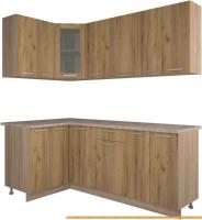 Кухня Интерлиния Мила 12x20 (дуб золотой) картинка