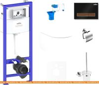 Унитаз Lavinia Boho Relfix Biore Compacto Rimless 9 в 1 75110345 (черный пластик) картинка