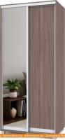 Шкаф-купе Modern Роланд 1000 (600) (шимо темный/зеркало) картинка
