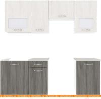 Кухня ВерсоМебель Эко-5 2.0 (северное дерево светлое/северное дерево темное) картинка