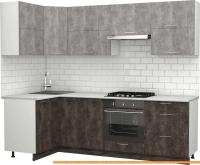 Кухня S-Company Клео крафт 1.2x2.5 левая (ателье темное/ателье светлое) картинка