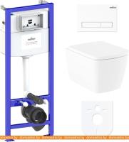 Унитаз Lavinia Boho Relfix Aveo Rimless 6 в 1 77040121 (белый пластик) картинка