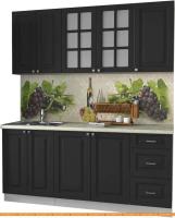 Кухня Интерлиния Мила Деко 1.8А (пепел/опал светлый) картинка