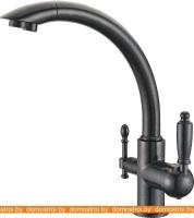 Смеситель Kaiser Vincent (черный мрамор) 31244-5 Bl картинка