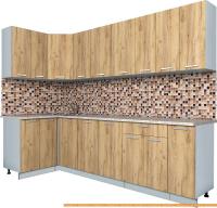 Кухня Интерлиния Мила Лайт 1.2x2.7 (дуб золотой) картинка