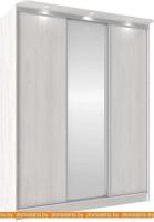 Шкаф-купе Глазов Домашний 1800 ЛДСП с зеркалом (ясень анкор светлый) картинка