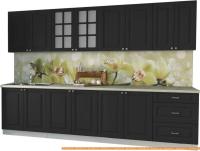 Кухня Интерлиния Мила Деко 3.0 А (пепел/опал светлый) картинка