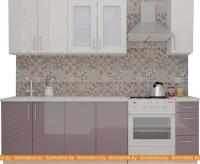 Кухня ВерсоМебель ВерсоЛайн 3-1.9 (белый 001/глициния 029) картинка