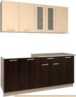 Кухня Интерлиния Мила 18 (ваниль/дуб венге) картинка