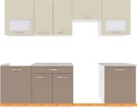 Кухня ВерсоМебель Эко-5 2.5 (латте/бежевый) картинка