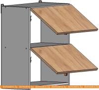 Кухня Интермебель Микс Топ-34 1.8м (дуб крафт золотой-графит серый-ателье светлое) картинка