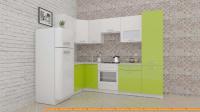 Кухня ВерсоМебель ЭкоЛайт-6 1.4x2.7 левая (белый/лайм яркий) картинка