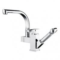 Смеситель для кухни Ledeme L4055-4 с выдвижной лейкой картинка
