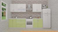 Кухня ВерсоМебель ВерсоЛайн 4-2.2 (белый 001/нежно-зеленый 032) картинка