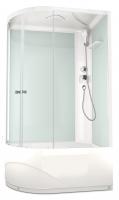 Душевая кабина Domani-Spa Delight 128 high 120x80 R (прозрачное стекло / белые стенки) картинка