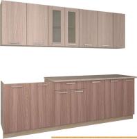 Кухня Интерлиния Мила 25 (ясень светлый/ясень темный) картинка