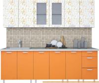 Кухня Интерлиния Арт Мила 24 (арт шафран) картинка