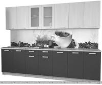 Кухня Интерлиния Мила 28 (красный-антрацит-кастилло темный) картинка