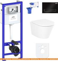 Унитаз Lavinia Boho Relfix Biore Rimless 7 в 1 87040100 (черный пластик) картинка