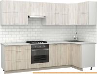 Кухня S-Company Клео крафт 1.2x2.8 правая (сосна лофт кремовая/сосна лофт белая) картинка