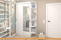 Шкаф-купе ЭлиГард Лагуна ШЛ-02.П.1 (белый) картинка