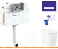 Унитаз Lavinia Boho Relfix Bell Pro 5 в 1 87551003 (фиолетовый стекло) картинка