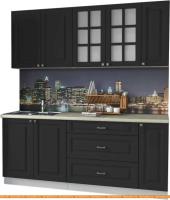 Кухня Интерлиния Мила Деко 1.9 Б (пепел/опал светлый) картинка