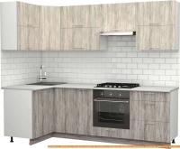 Кухня S-Company Клео крафт 1.2x2.5 левая (артвуд темный/артвуд светлый) картинка