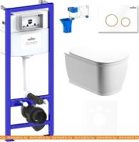 Унитаз Lavinia Boho Relfix Bell Pro Rimless 7 в 1 75110030 (белый пластик) картинка