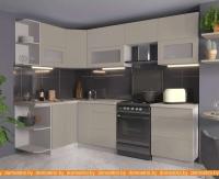 Кухня Интерлиния Мила Матте 1.5x2.6 Б правая (луна-луна-травертин серый) картинка