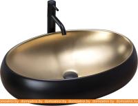 Умывальник Rea Melania (черное золото) картинка