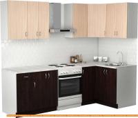 Кухня S-Company Клео лайт 1.2x1.9 правая (венге/дуб молочный) картинка