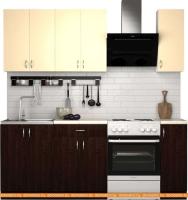 Кухня S-Company Клео лайт 1.5 (венге магия/песочный) картинка