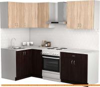 Кухня S-Company Клео лайт 1.2x1.8 левая (венге/дуб сонома) картинка